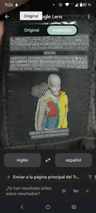 Gabardina Geox Marrón .