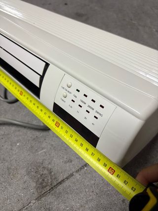 Calefactor eléctrico blanco