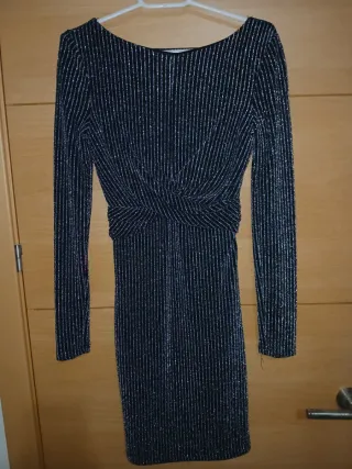 Vestido brillante plateado