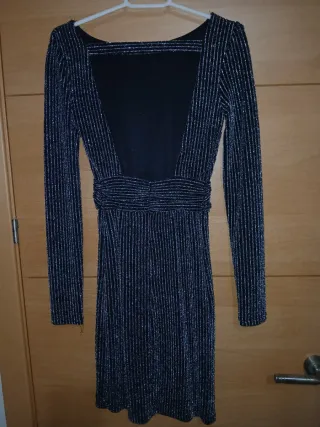 Vestido brillante plateado