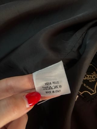 Giubbotto  in pelle marrone per uomo