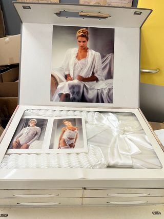 Lote lencería seda italiana excedente stock fábric