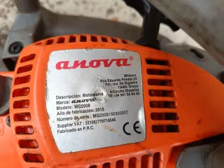Motosierra ANOVA