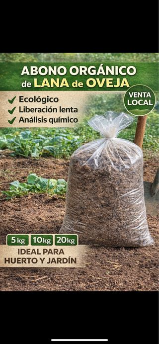 Abono Orgánico Lana de Oveja
