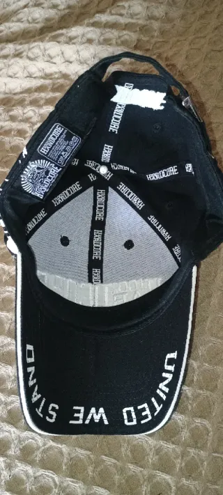 Gorra 100% Hardcore Negra y Blanca