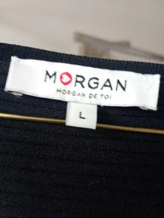 Vestido Morgan Negro y Rosa