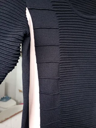 Vestido Morgan Negro y Rosa