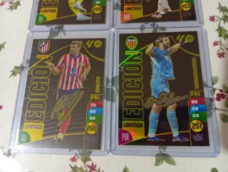 4 Cromos Adrenalyn Firmados 24-25