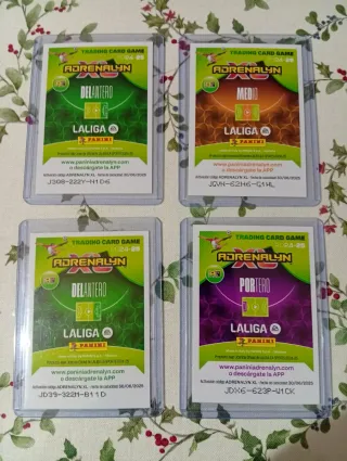 4 Cromos Adrenalyn Firmados 24-25