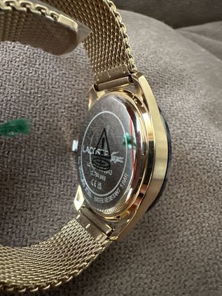 Reloj Lacoste Negro y Dorado