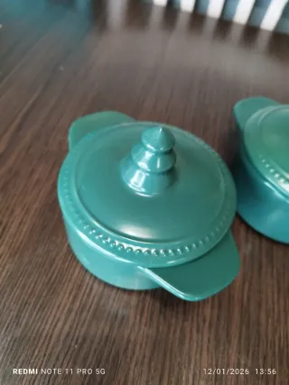 Juego 2 cocottes cerámica francesa