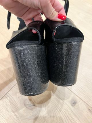 Zapatos Pole Dance Tacón Plataforma Brillo