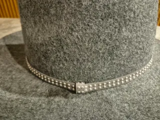 Sombrero Fedora Lana Gris Mujer