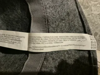 Sombrero Fedora Lana Gris Mujer