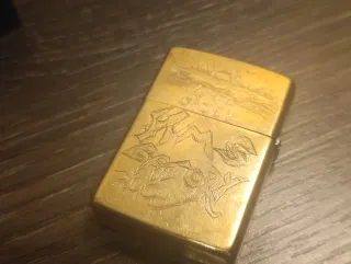 Accendino Zippo Eagle U.S.A. SOLID BRASS