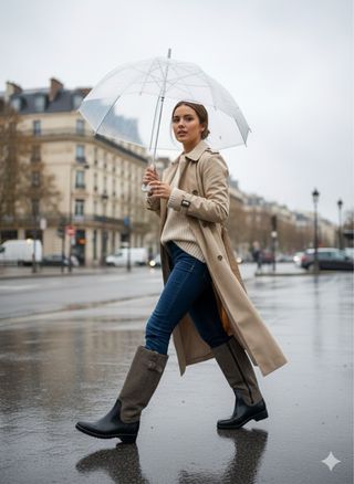 Botas Agua y Ante Mujer Talla 40