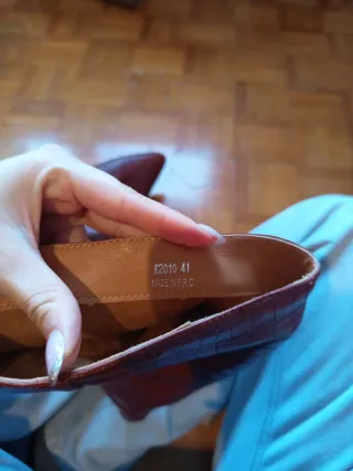 Stivali marroni effetto coccodrillo tg 41