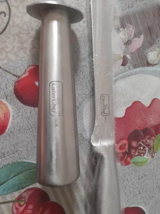 Cuchillo jamonero + afilador
