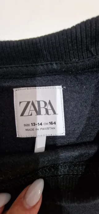 Jersey Zara negro lazos