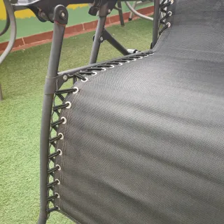 Hamaca negra plegable