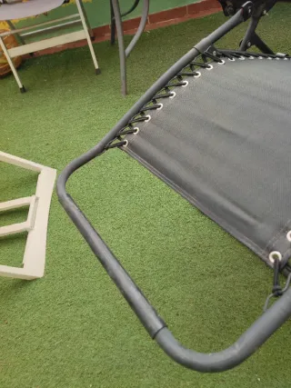 Hamaca negra plegable