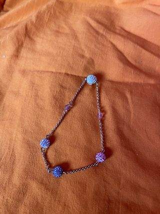Pulsera Swarovski Rosa y Morada