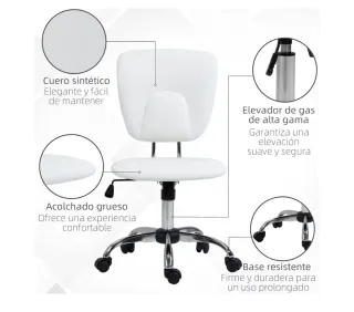 Silla de escritorio de oficina giratoria Vinsetto