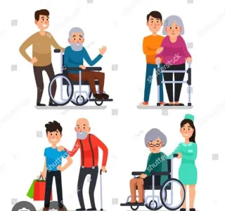 Cuidados de niños o de personas mayores