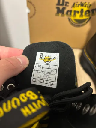 Botas Dr. Martens Negras Plataforma