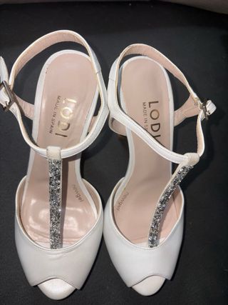 Zapatos de Novia Lodi Blancos Tacon