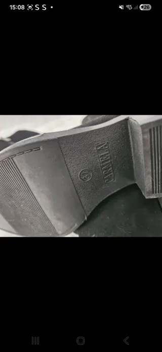 Botas altas de ante negro Carmela