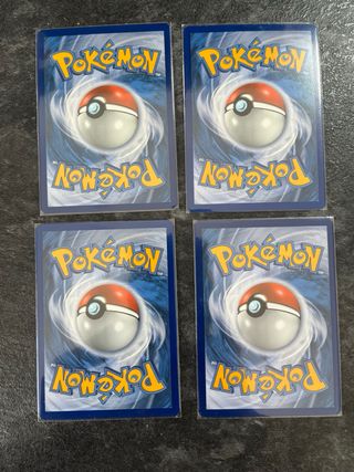 Lote 4 Cartas Pokémon V y Entrenador