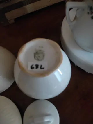 Tris Zuccheriere Porcellana Oro Bianco