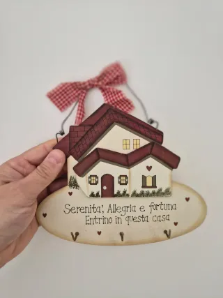 Portachiavi da muro casa con scritta