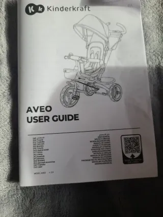 Triciclo Kinderkraft Aveo Gris