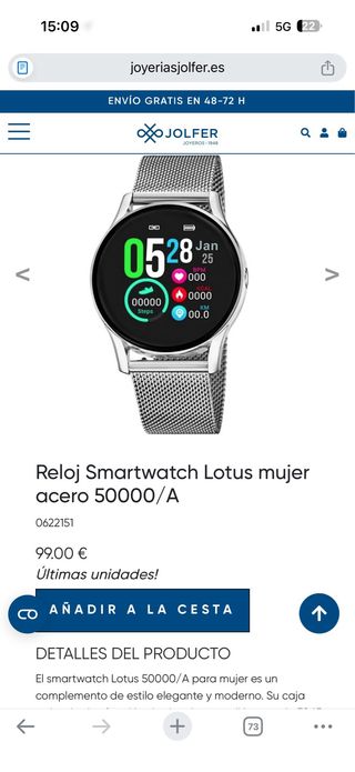 Reloj Lotus 50000 Gris