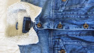 Cazadora vaquera Zara forrada hombre XL