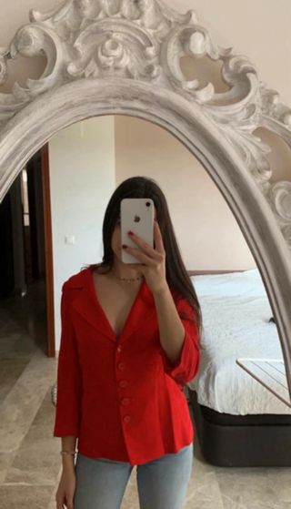 Chaqueta Zara Roja