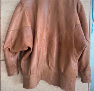 Chaqueta Piel Vintage Marrón Auténtica