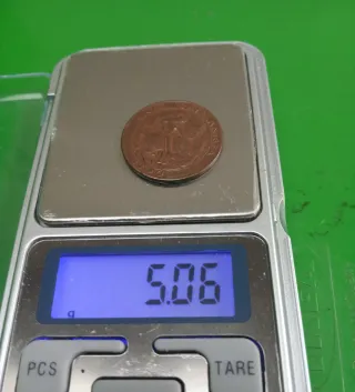 Moneda 5 céntimos Unió Catalanista 1900