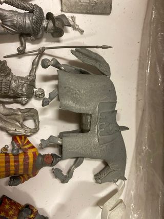 Lotto 54mm soldatini piombo a piedi