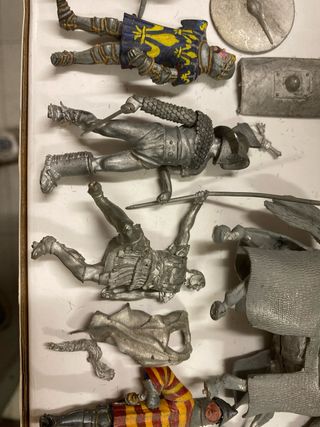 Lotto 54mm soldatini piombo a piedi