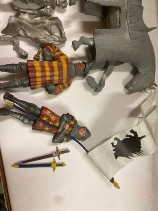 Lotto 54mm soldatini piombo a piedi