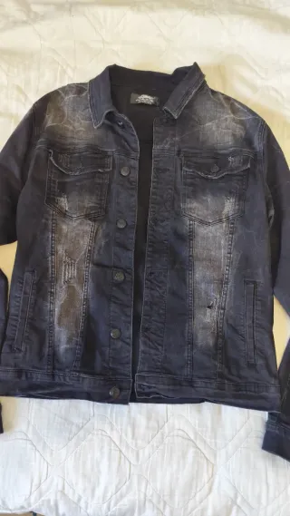 Cazadora Vaquera Hombre Negra XL