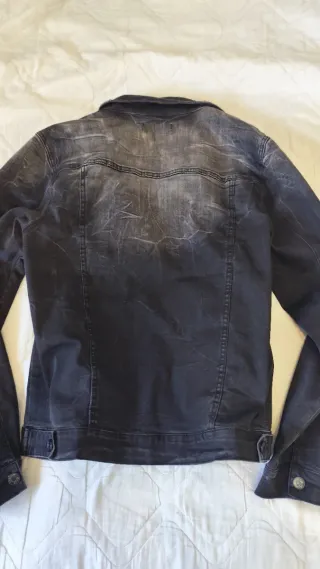 Cazadora Vaquera Hombre Negra XL