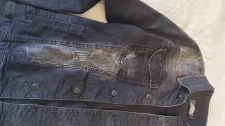 Cazadora Vaquera Hombre Negra XL