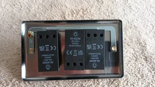 Dimmer 3 Gang 2 Way 400W Acciaio Inox