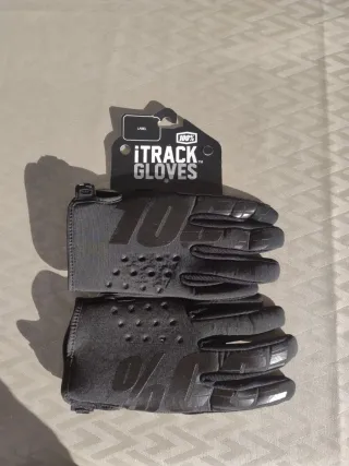 Guantes 100% iTrack Moto/Bici MTB Negros