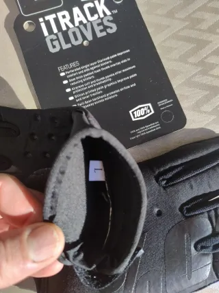 Guantes 100% iTrack Moto/Bici MTB Negros
