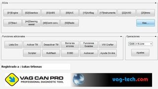 Cable OBD2 VAG CAN PRO USB Audi VW Seat Skoda